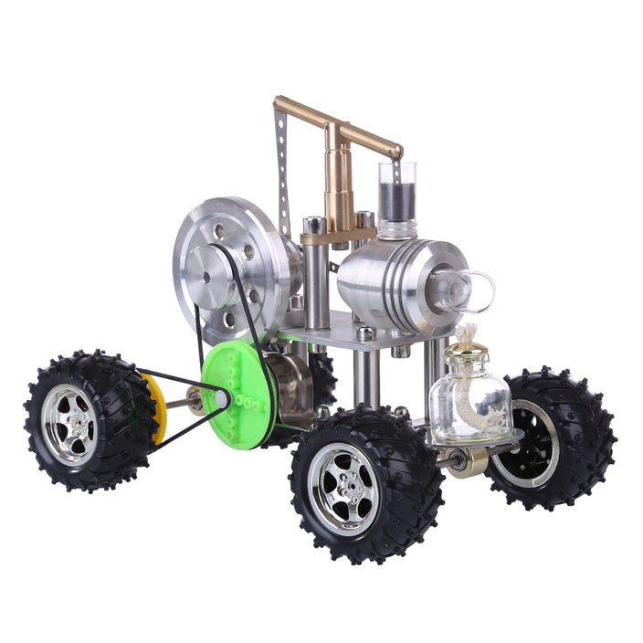 Hot Air Single Cylinder Stirling Engine Car Model Educational Toy