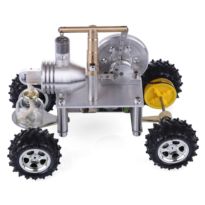 Hot Air Single Cylinder Stirling Engine Car Model Educational Toy