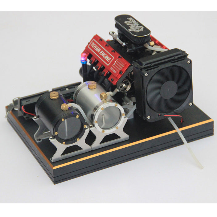 V8 Engine With Starter Kit Stand and Accessories
