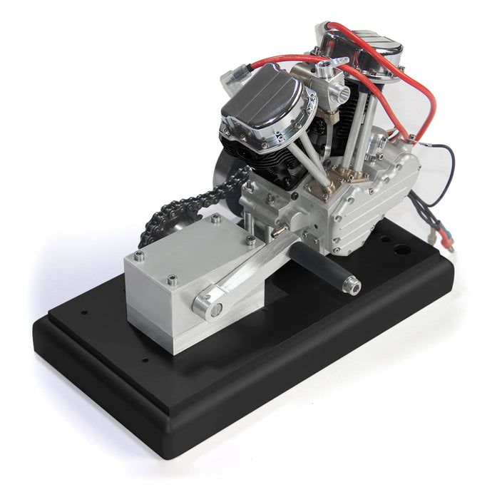 9cc V-Twin Engine Model with Upgrade Kick Starter Kit and Base