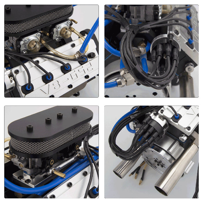 V8 Four-Stroke V-Shaped Eight-Cylinder Water-cooled Electric Gasoline Internal Combustion Engine Model