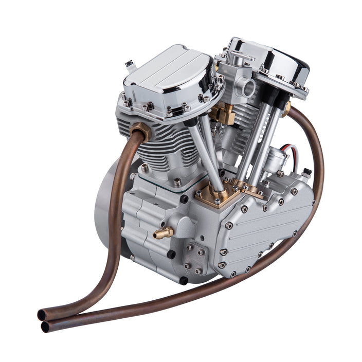9cc V-Twin Engine Model with Upgrade Kick Starter Kit and Base
