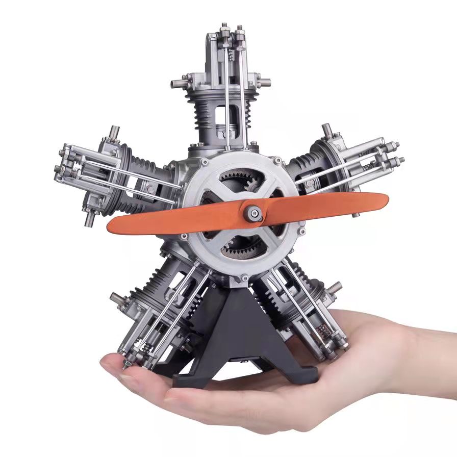 Unveiling Mechanical Marvels: Build Your Own 5-Cylinder Radial Engine and Experience the Engineering Magic!