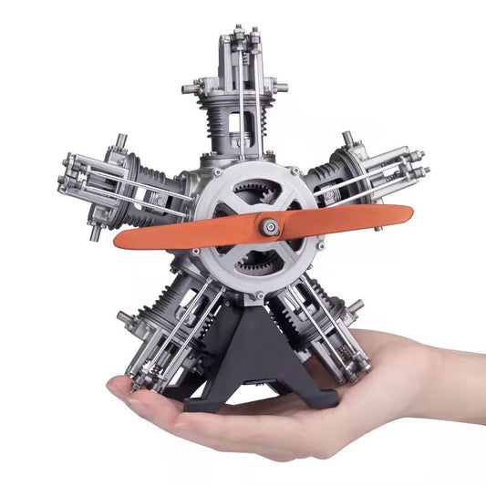 Unveiling Mechanical Marvels: Build Your Own 5-Cylinder Radial Engine and Experience the Engineering Magic!