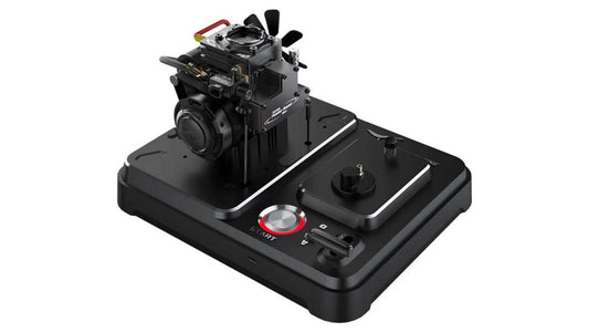 Close up view of Mech Artisans Fuel Driven Engine Model