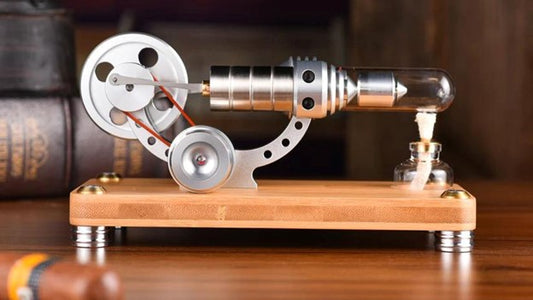 Cylinder Stirling Engine Model on table