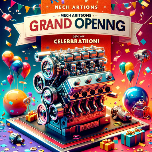 Enjoy 20% off and shipping included as we celebrate our grand opening—support innovation, anticipate novelty! - Mech Artisans