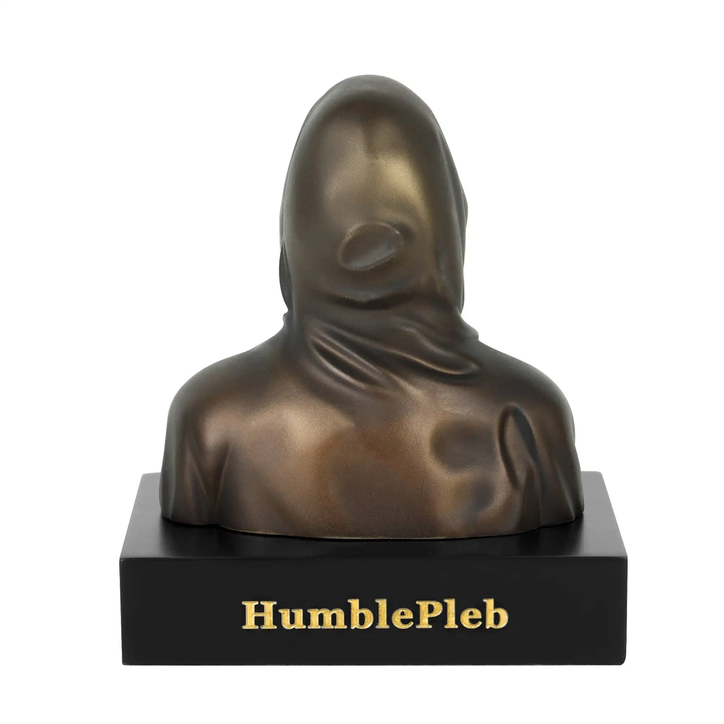 HumblePleb Bitcoin Satoshi Nakamoto Statue - Resin & Bronze Tabletop Decor, 2024 Edition