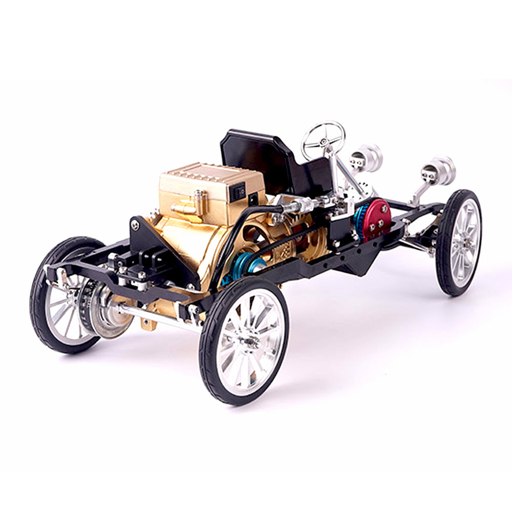 Teching Assembled Classic Car Replica – Premium DIY Mechanical Model with Intricate Design and Durable Construction