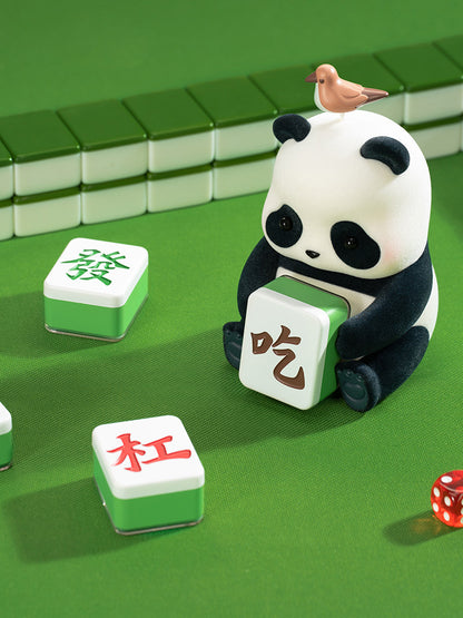 Mahjong Master Panda Figurine - Mahjong Toy Ornament Trendy Gift