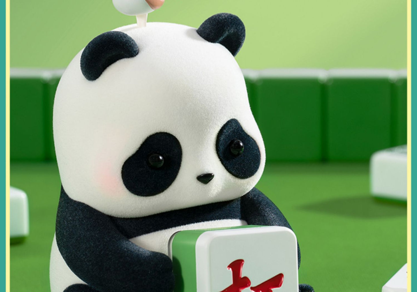 Mahjong Master Panda Figurine - Mahjong Toy Ornament Trendy Gift