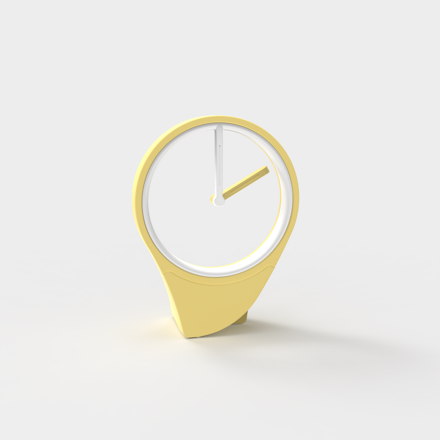 Floating Clock: Minimalist and Sophisticated Desktop Timepiece Without a Dial