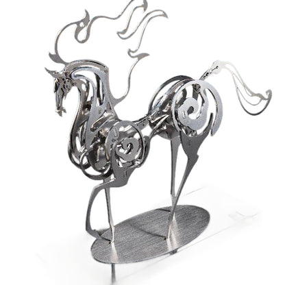 Stainless Steel Horse Assembly Model - Spirit of the Dragon Horse Mechanical Figure