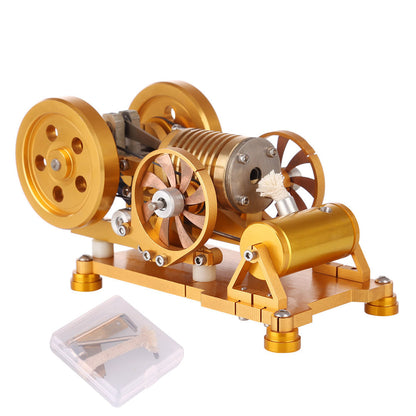 Vacuum Stirling Engine Model Flame Eater Licker with Brass Cylinder Piston