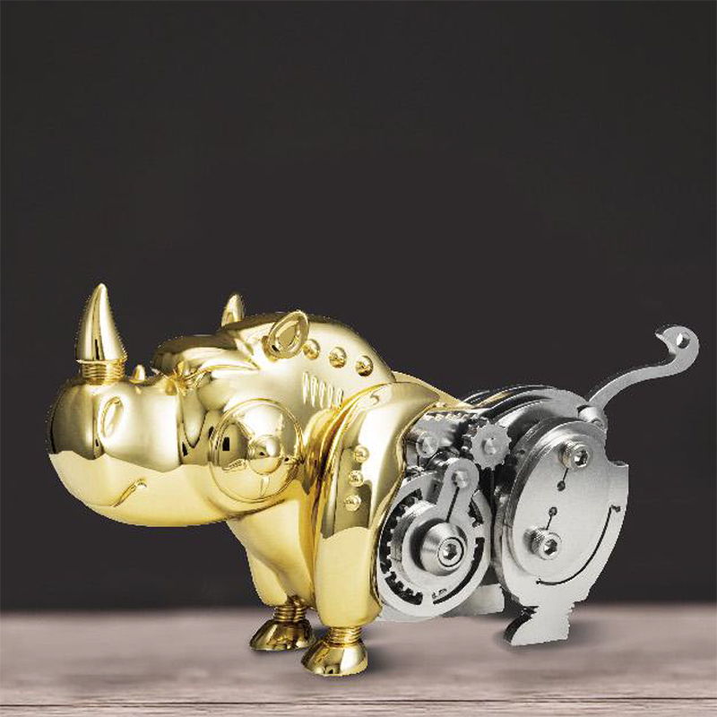 Sharp Brother Mechanical Rhino Figurine - Rhino Mecha Model