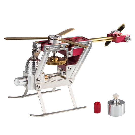 Metal Stirling Helicopter Engine Model Kits γ-shape Stirling Engine Gift Collection