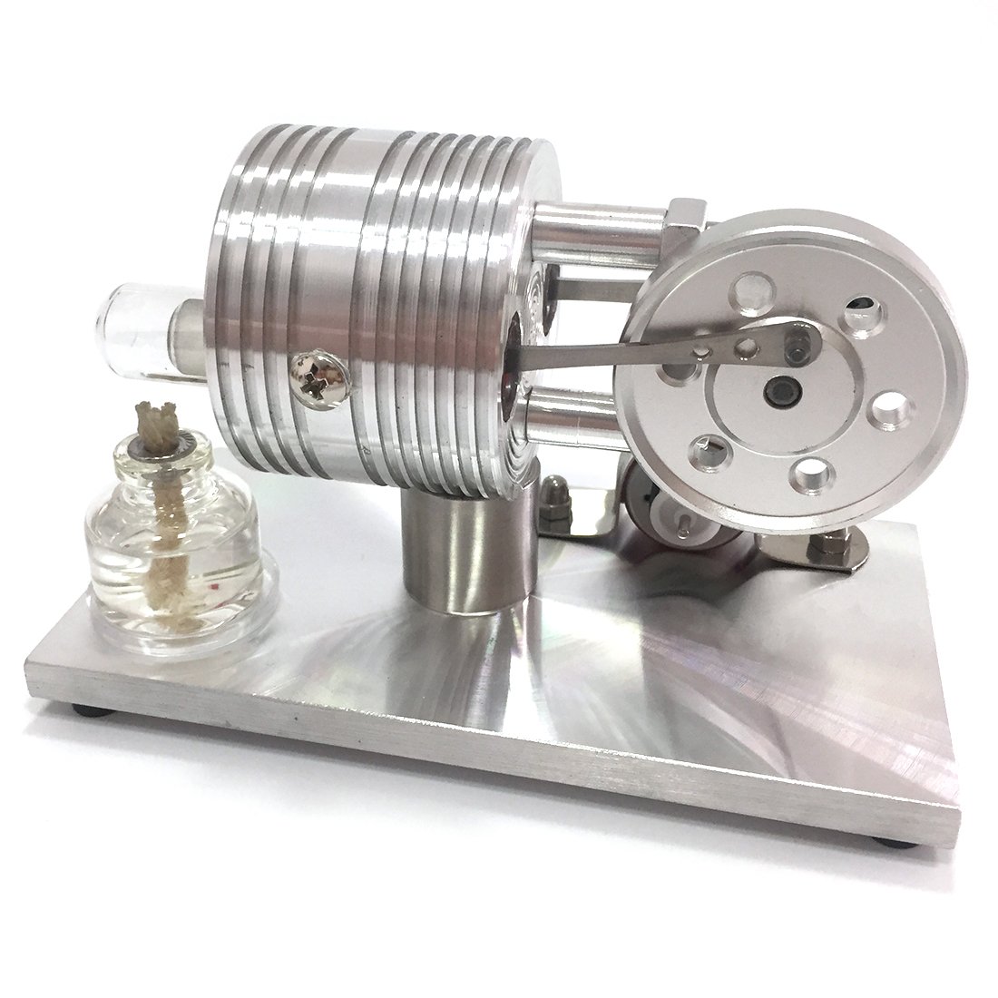 Stirling Engine with Generator External Combustion Engine Model Science Education Toy