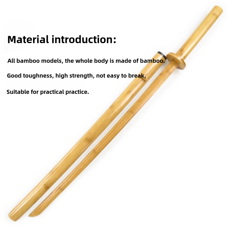 Kenjutsu Iaido Martial Arts Practice Sword - Authentic Samurai Bamboo Training Katana with Sheath