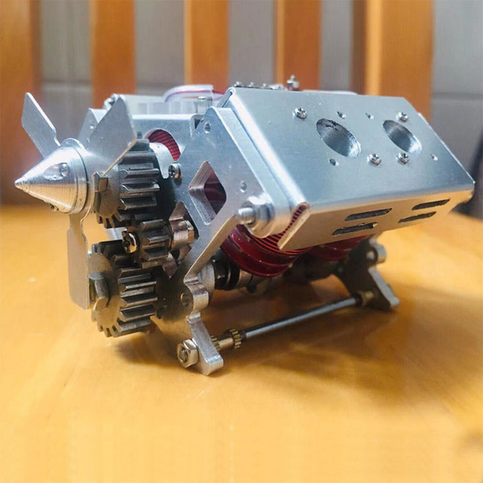 V4 Electromagnetic Engine Model  Full Metal  Science Education Toy