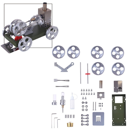 Stirling Engine Car Model Set Engine DIY Assembly Kit Toy