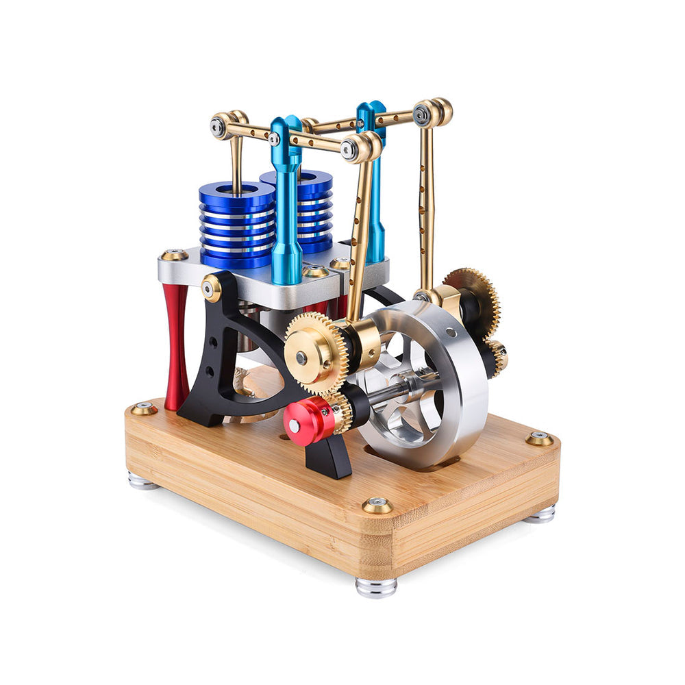 Alpha Balance Beam Hot Air Stirling Engine External Combustion Engine Model