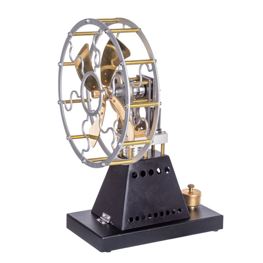 Vintage 4-Blade Thermal Stove Fan Stirling Engine Physics Toy