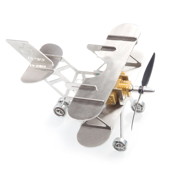 Metal Stirling Airplane Model Set Science Education Toy Boutique Decoration