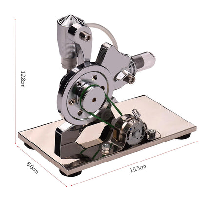 Squirrel Shaped Single Cylinder Stirling Engine Generator Engine Model with LED Education Model