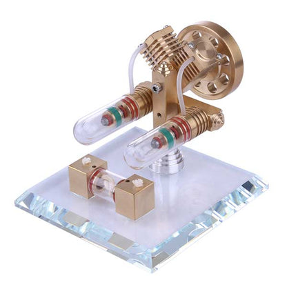 V2 Stirling Engine Free Piston Engine Model Toy