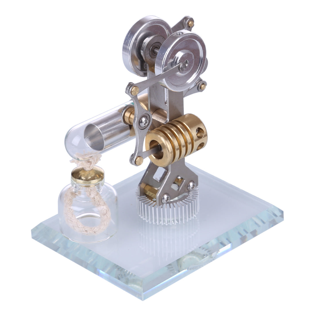 Miniature Balance Stirling Engine Model Science Education Toy