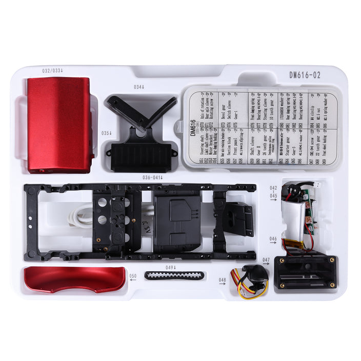 Mini APP RC Tractor Metal Romote Control Model DIY Assembly Kit