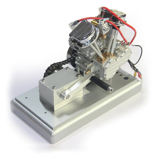 9cc V-Twin Engine Model with Upgrade Kick Starter Kit and Base