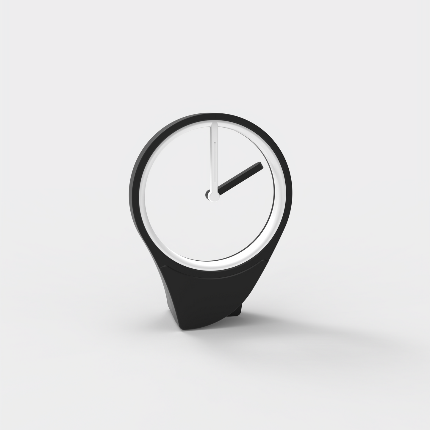 Floating Clock: Minimalist and Sophisticated Desktop Timepiece Without a Dial