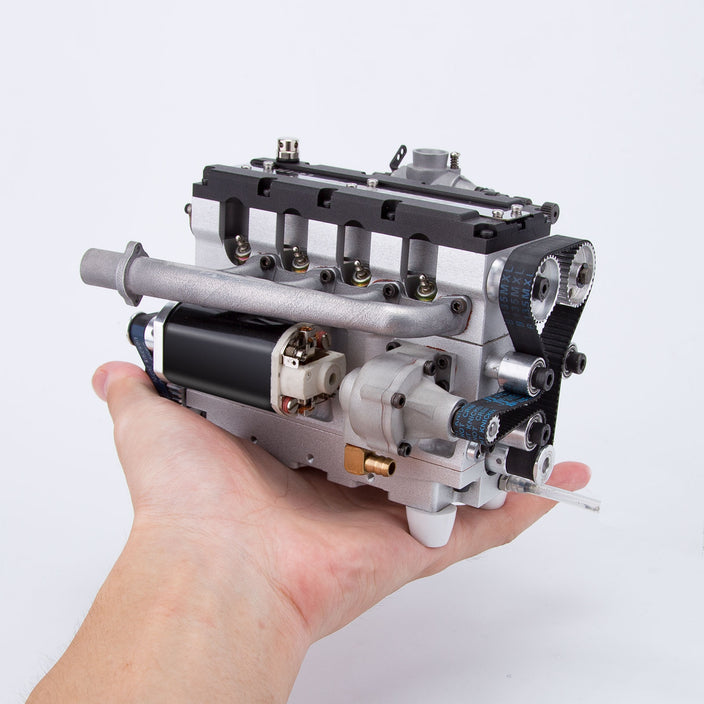 L4 Engine 4 Cylinder 4 Stroke Water-cooled Electric Nitro IC Engine Model