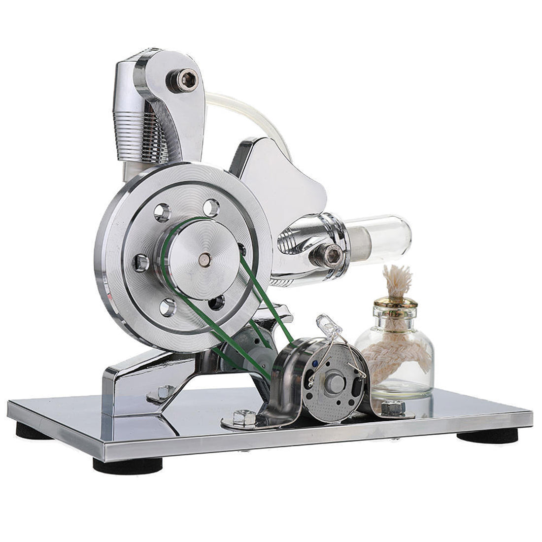 Squirrel Shaped Single Cylinder Stirling Engine Generator Engine Model with LED Education Model