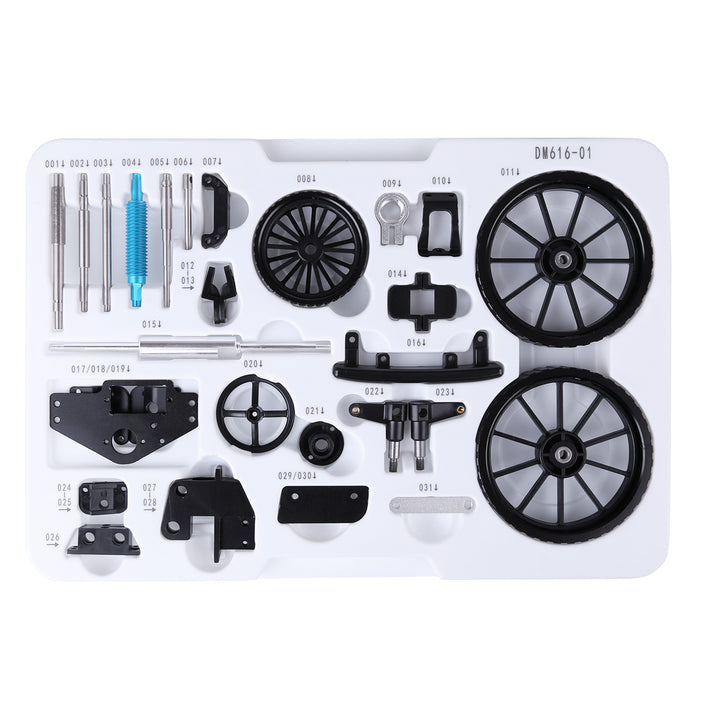 Mini APP RC Tractor Metal Romote Control Model DIY Assembly Kit