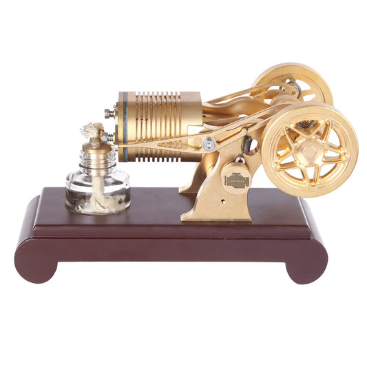 Cylinder Stirling Engine Model Kit  Flame Vacuum Engine Suction Fire Engine Model