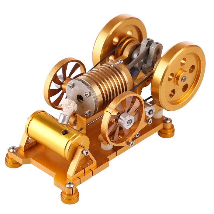 Vacuum Stirling Engine Model Flame Eater Licker with Brass Cylinder Piston