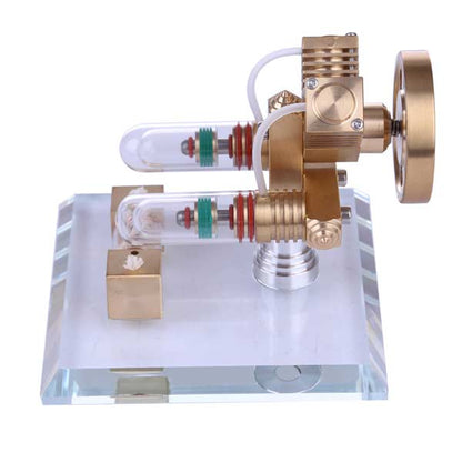 V2 Stirling Engine Free Piston Engine Model Toy