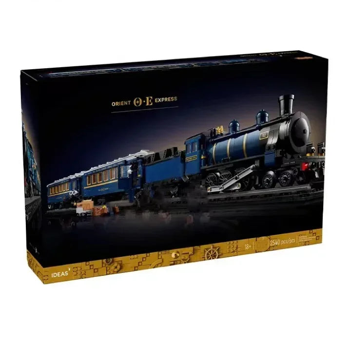 Vintage Steam Train Large Children's Puzzle High-Difficulty Building Blocks Toy for Boys and Girls Gift