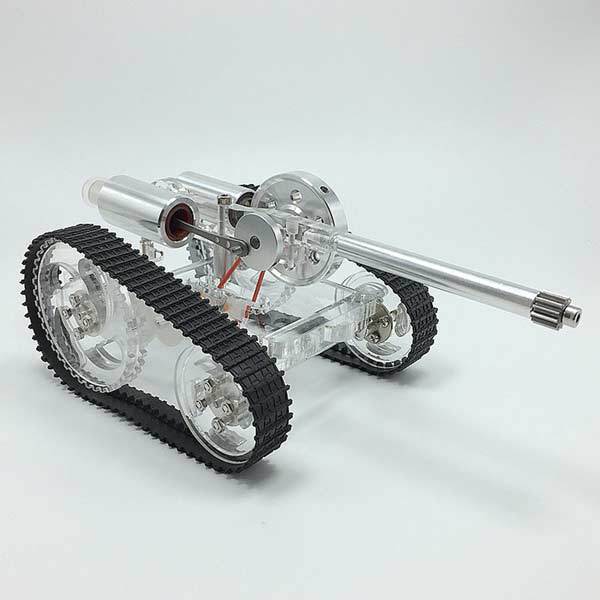 Stirling Engine Battle Tank External Combustion Engine Motor Model Toy