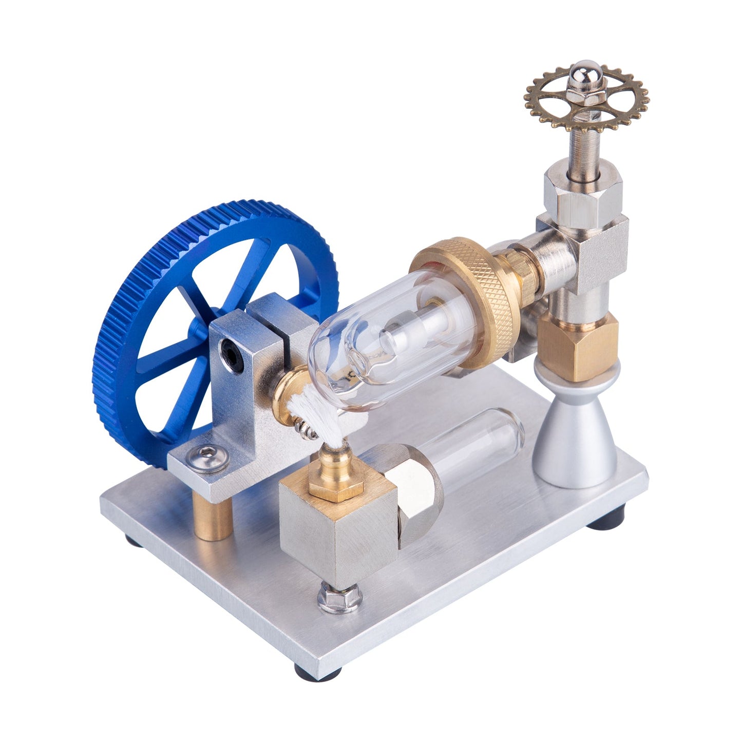 Mini Stirling Engine Model External Combustion Engine with Vertical Flywheel