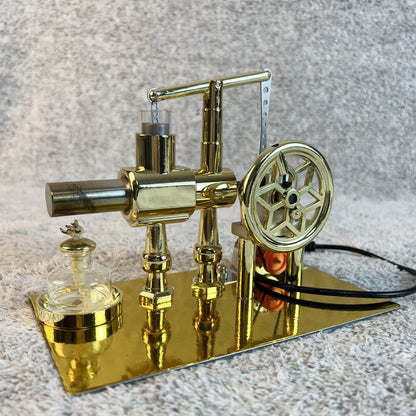 Stirling engine model - power generation+LED light