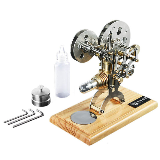 Stirling Engine Kit Nostalgic Film Projector Design External Combustion Engine Model Gift Collection