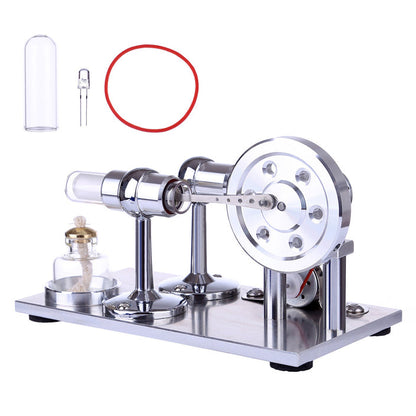 Hot Air Stirling Engine Colorful LED Educational Toy