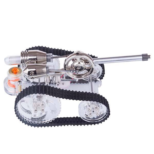 Tank Stirling Engine External Combustion Engine Toy Gift