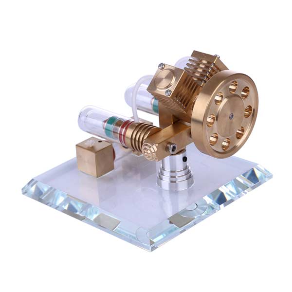 V2 Stirling Engine Free Piston Engine Model Toy