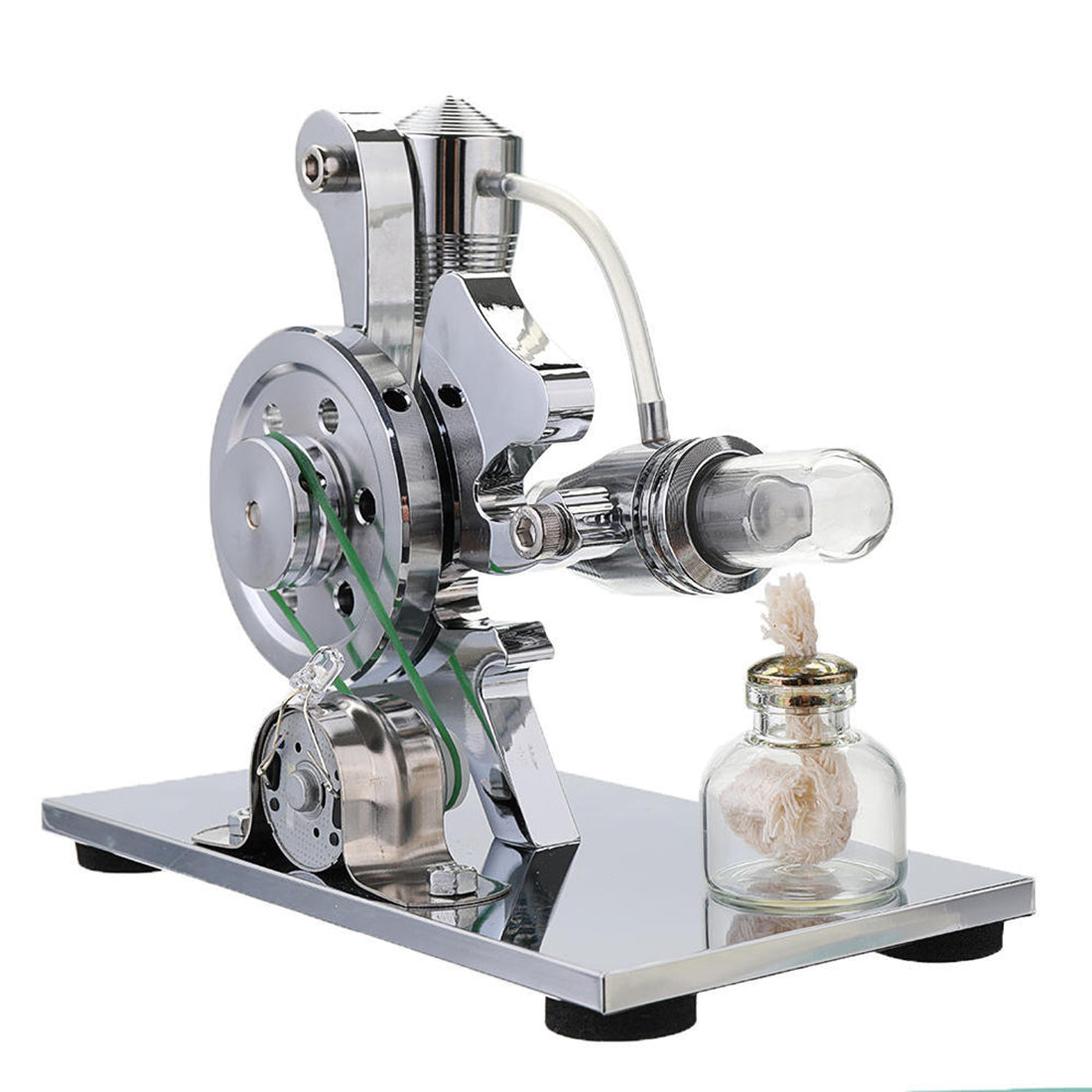 Squirrel Shaped Single Cylinder Stirling Engine Generator Engine Model with LED Education Model