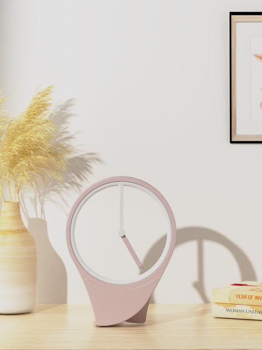 Floating Clock: Minimalist and Sophisticated Desktop Timepiece Without a Dial