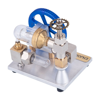 Mini Stirling Engine Model External Combustion Engine with Vertical Flywheel